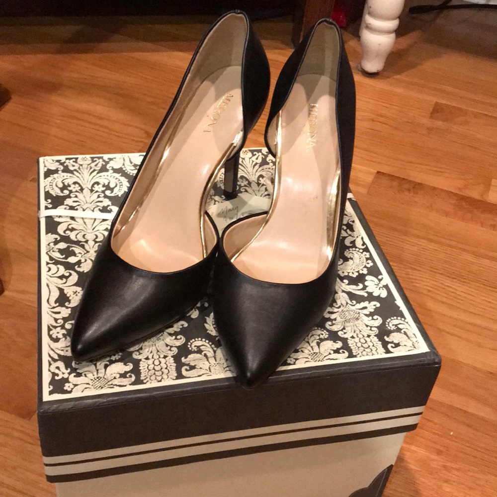 Merona black pumps | 7.5